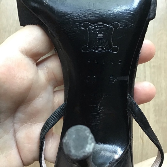Vintage Celine Grosgrain Bow Heels - Picture 7 of 8